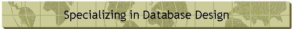 Specializing in Database Design